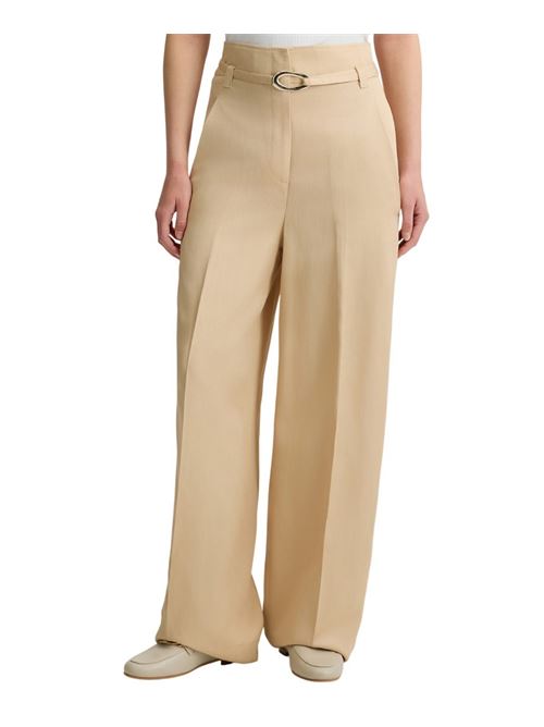 Pantaloni in lino con cintura Liu Jo | CA5288T2983.X0650